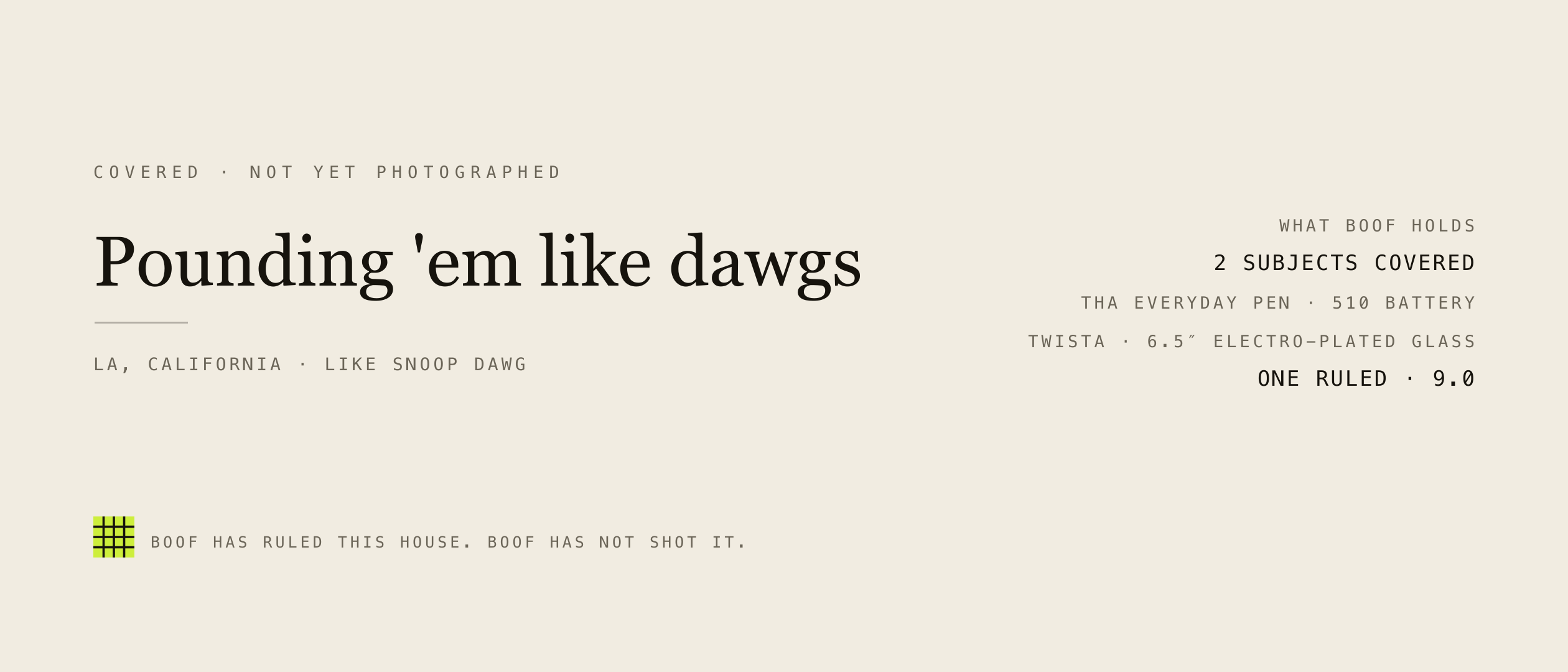 Dogg lbs