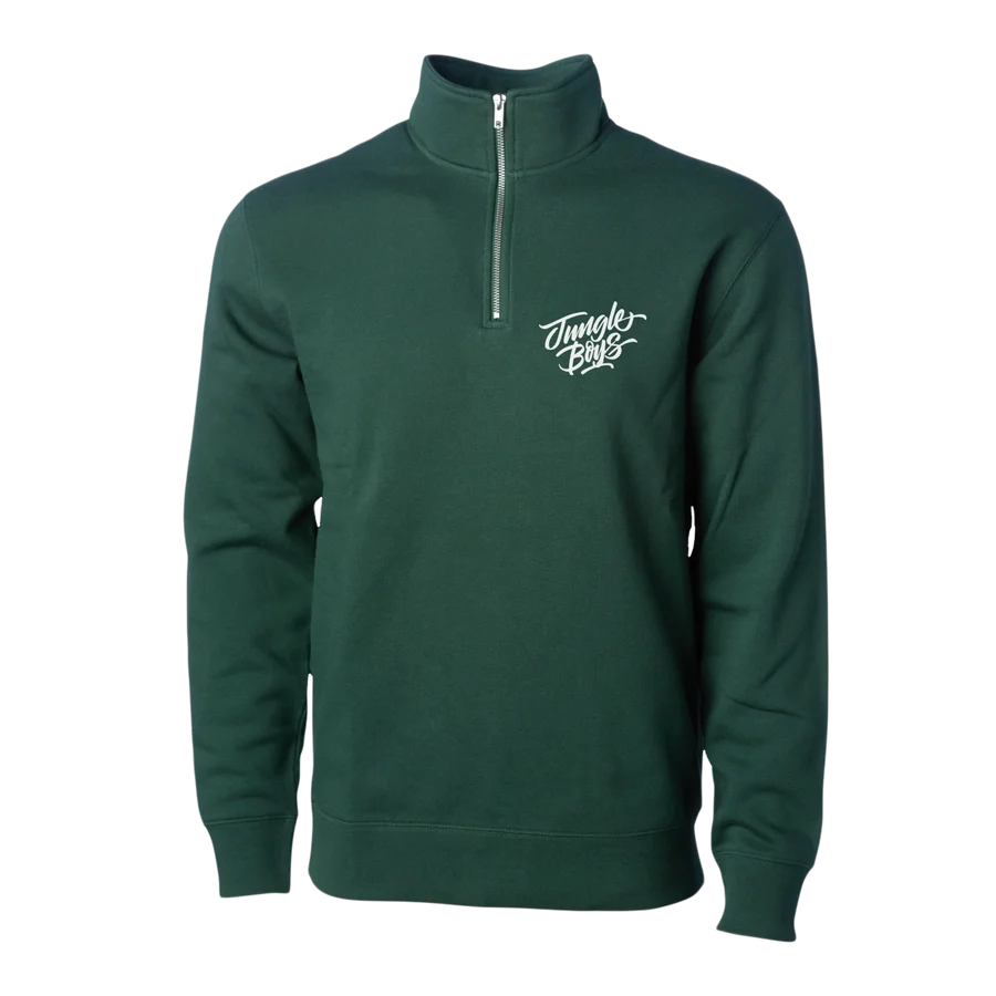 Stacked Quarter Zip (Green)