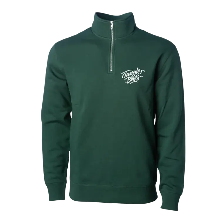 Stacked Quarter Zip (Green)