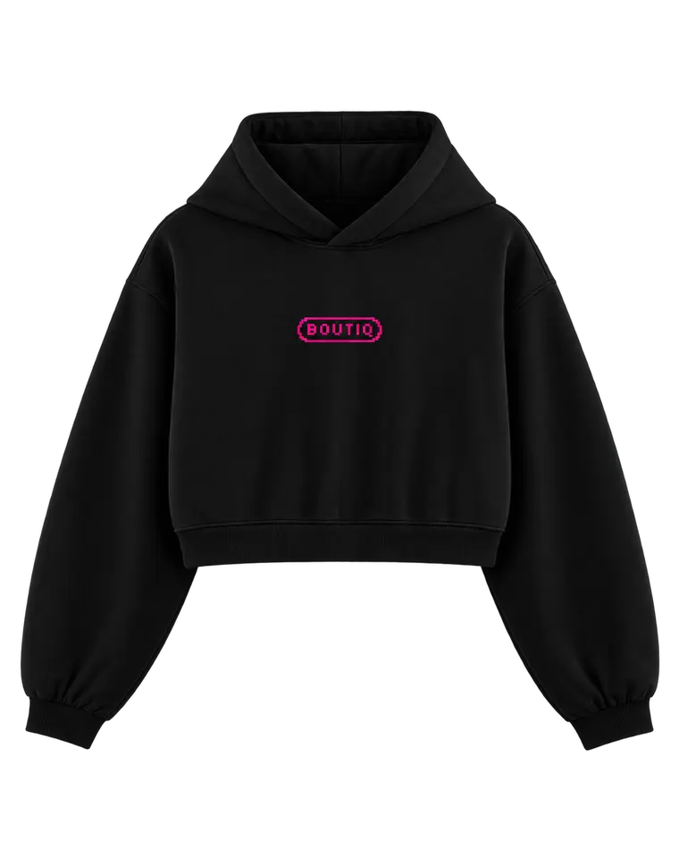 Cropped Women's Pixelmark Hoodie - HYPER